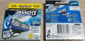 �������� ������ ���� Gillette Mach 3 Turbo 8 ������ ��� 3 ����� 8 �� - ����������� 1